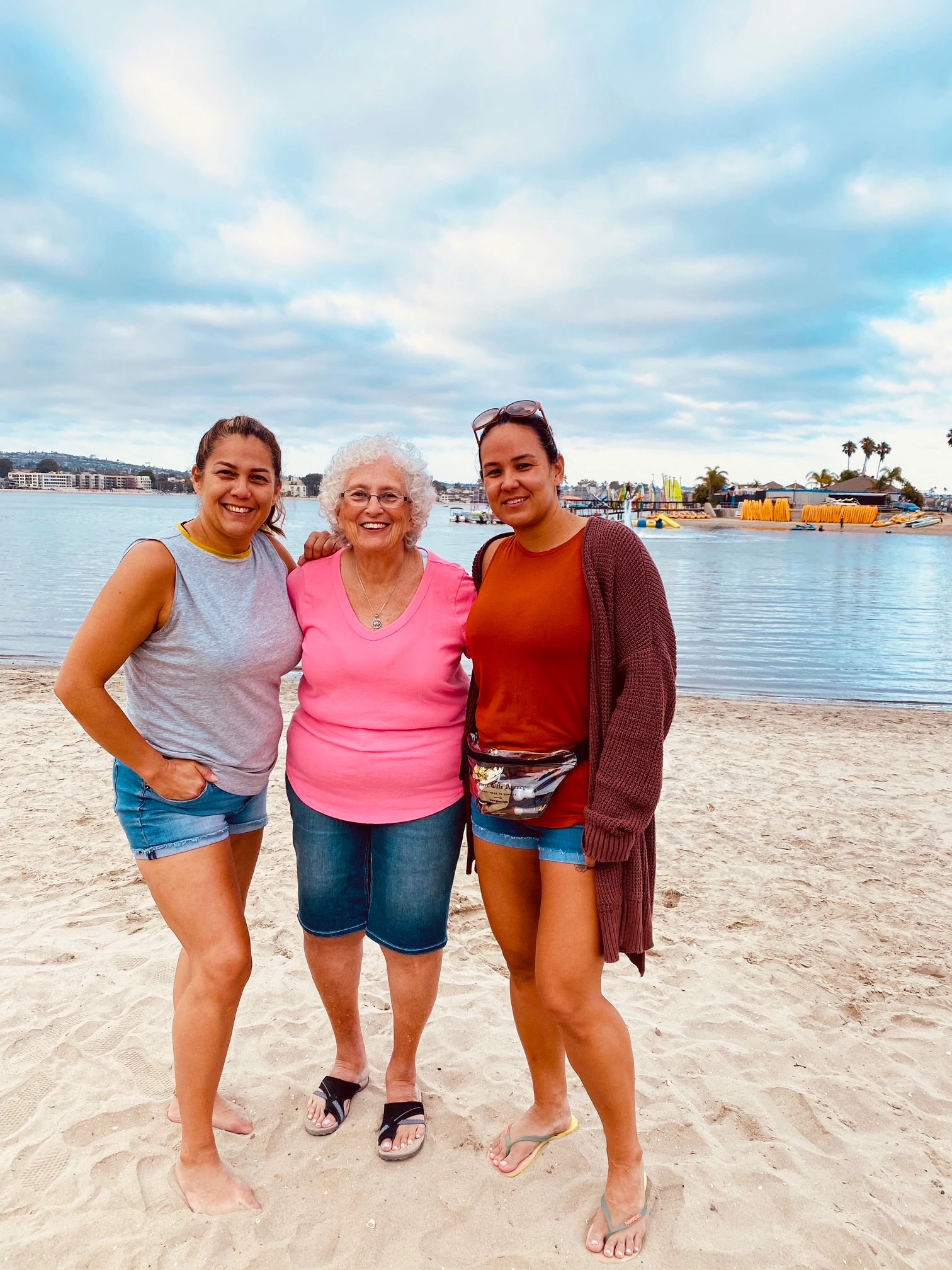 people on a beach