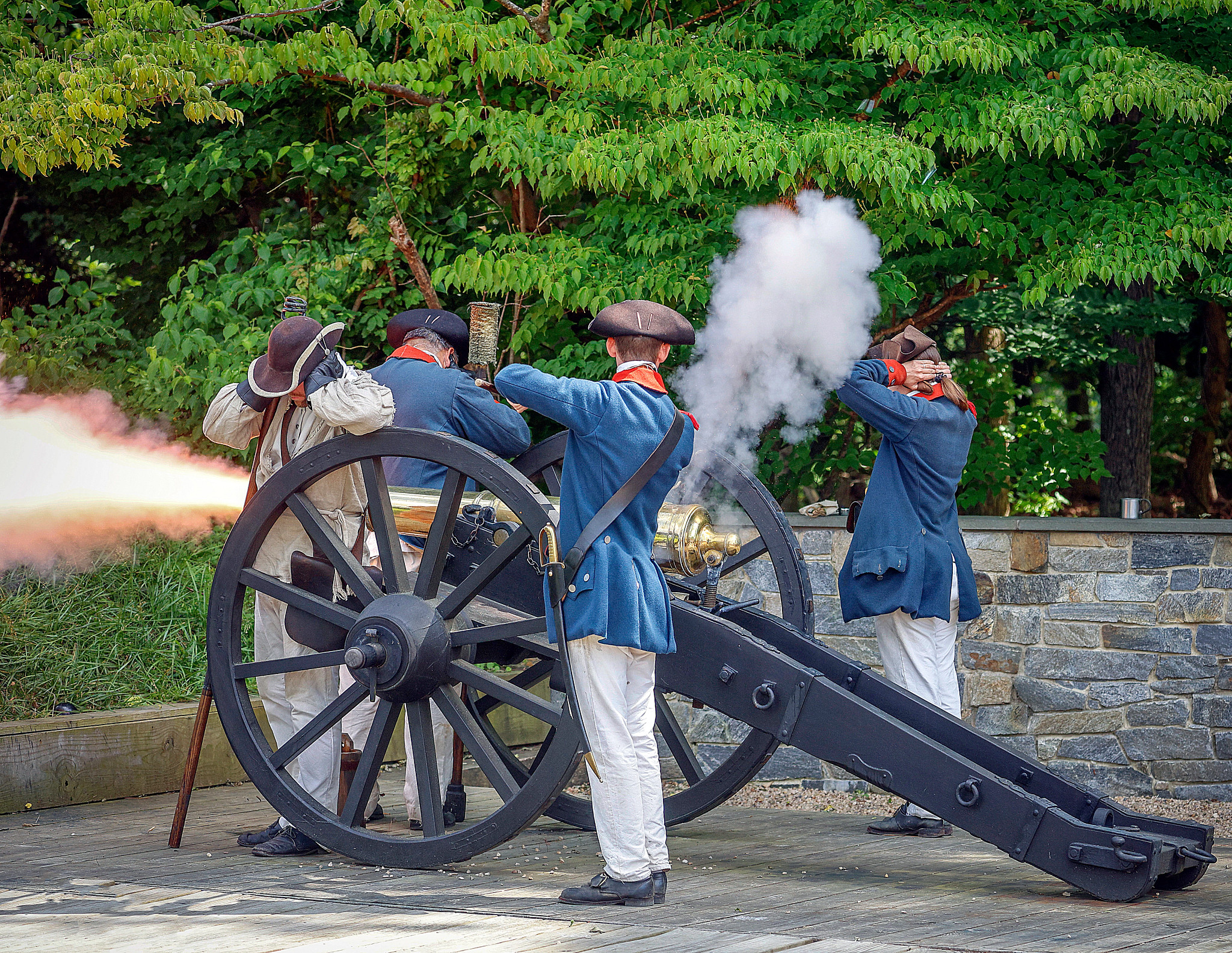A reenactment at Virginia’s Historic Triangle,