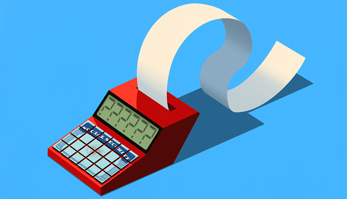 2025 cola announced an illustration of a calculator with accounting paper sticking out the back