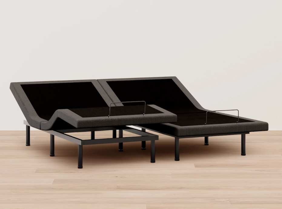 The split king Nectar Premier Adjustable Bed Frame on display.