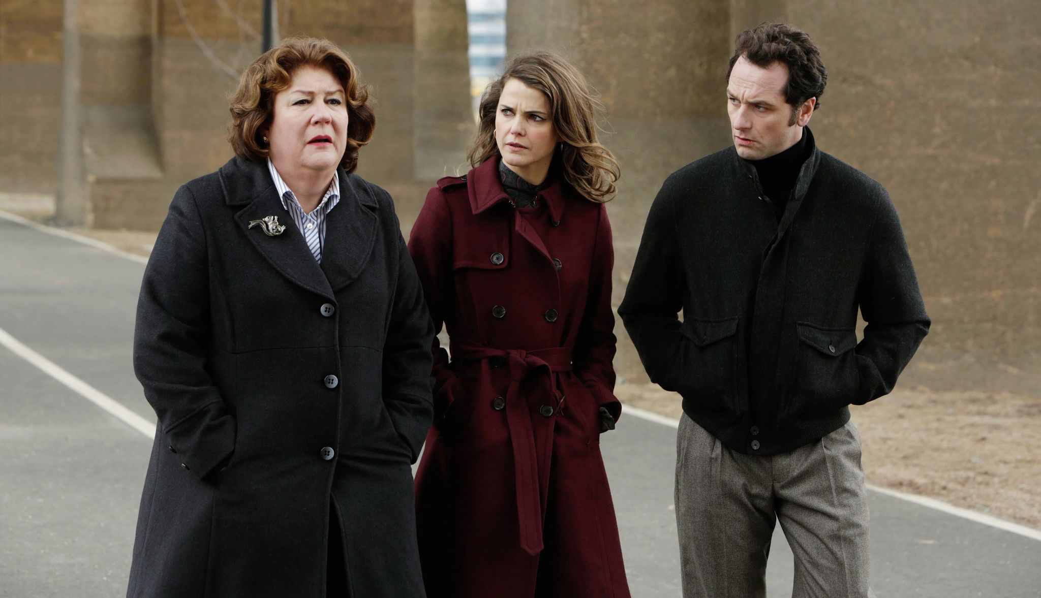 Margo Martindale, Keri Russell, and Matthew Rhys Margo Martindale, Keri Russell, and Matthew Rhys