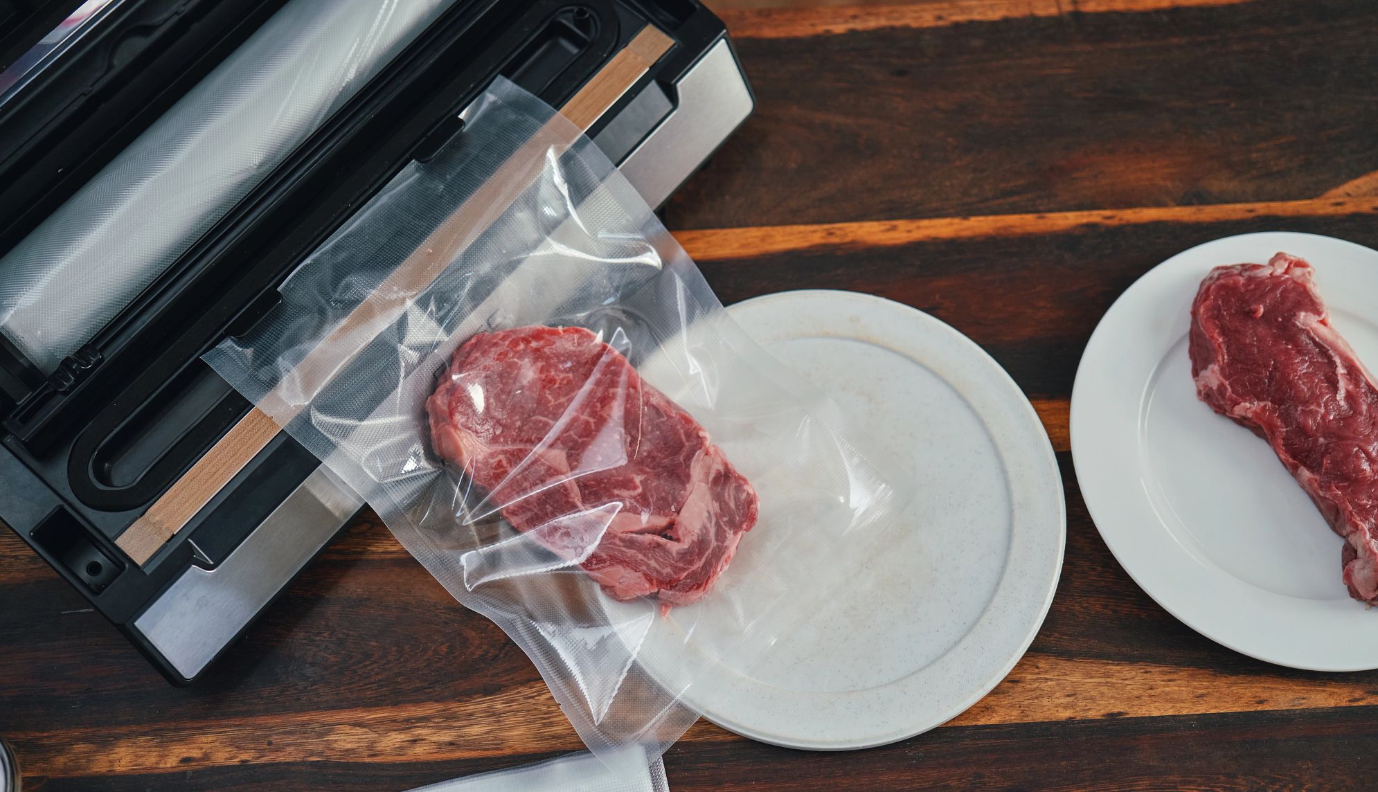 Storage Products Steak in vacuum-sealed bag