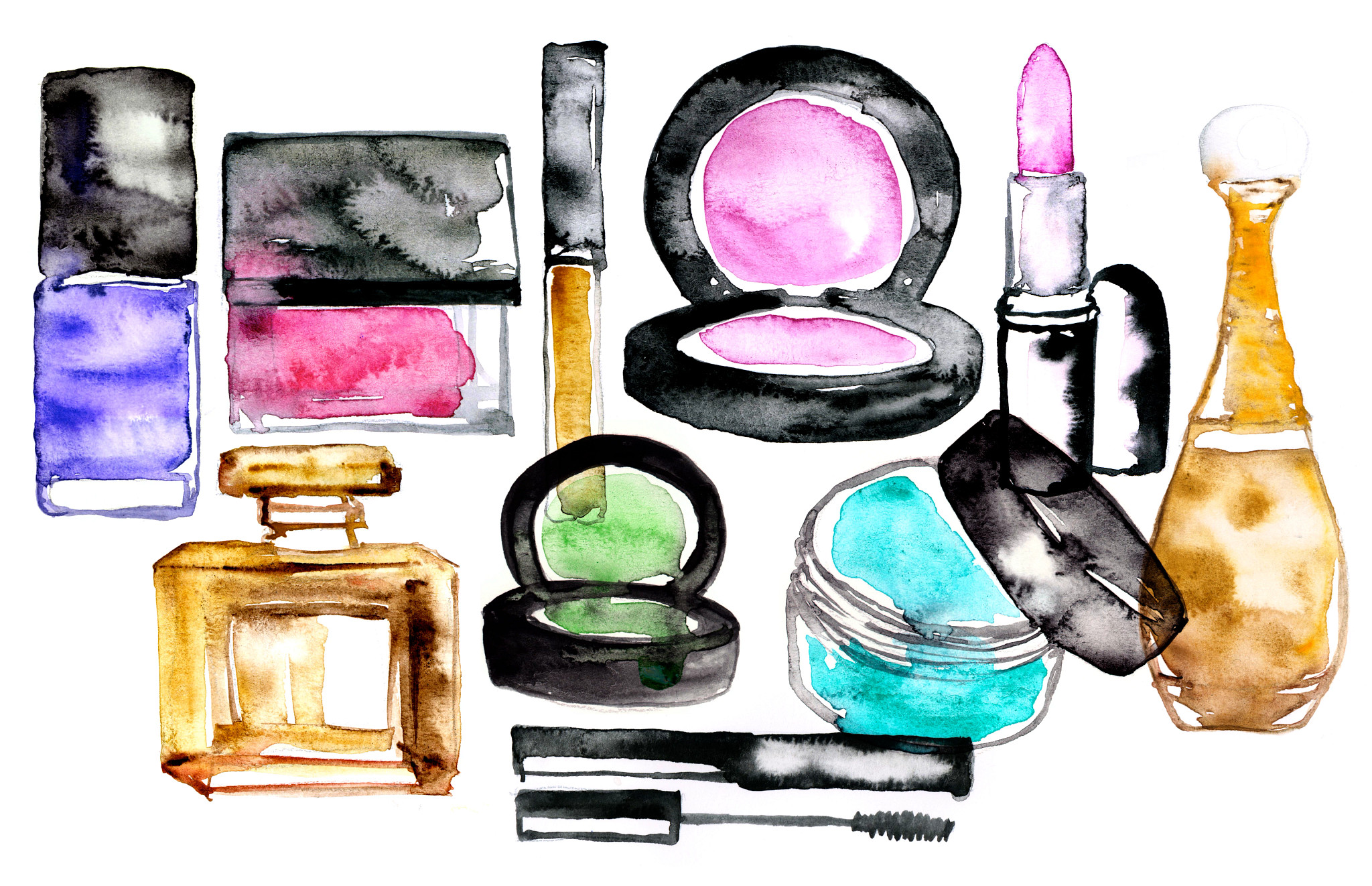 The girlfriend makeup beauty sample beauty products perfume mascara blush cosmetics