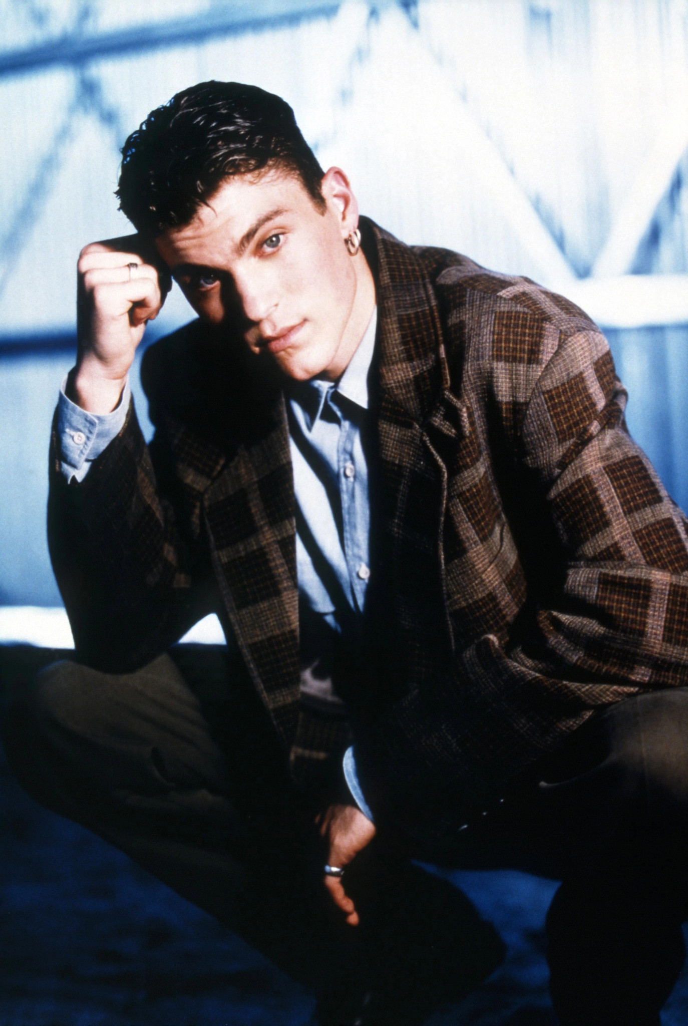 Brian Austin Green posing in character as David Silver