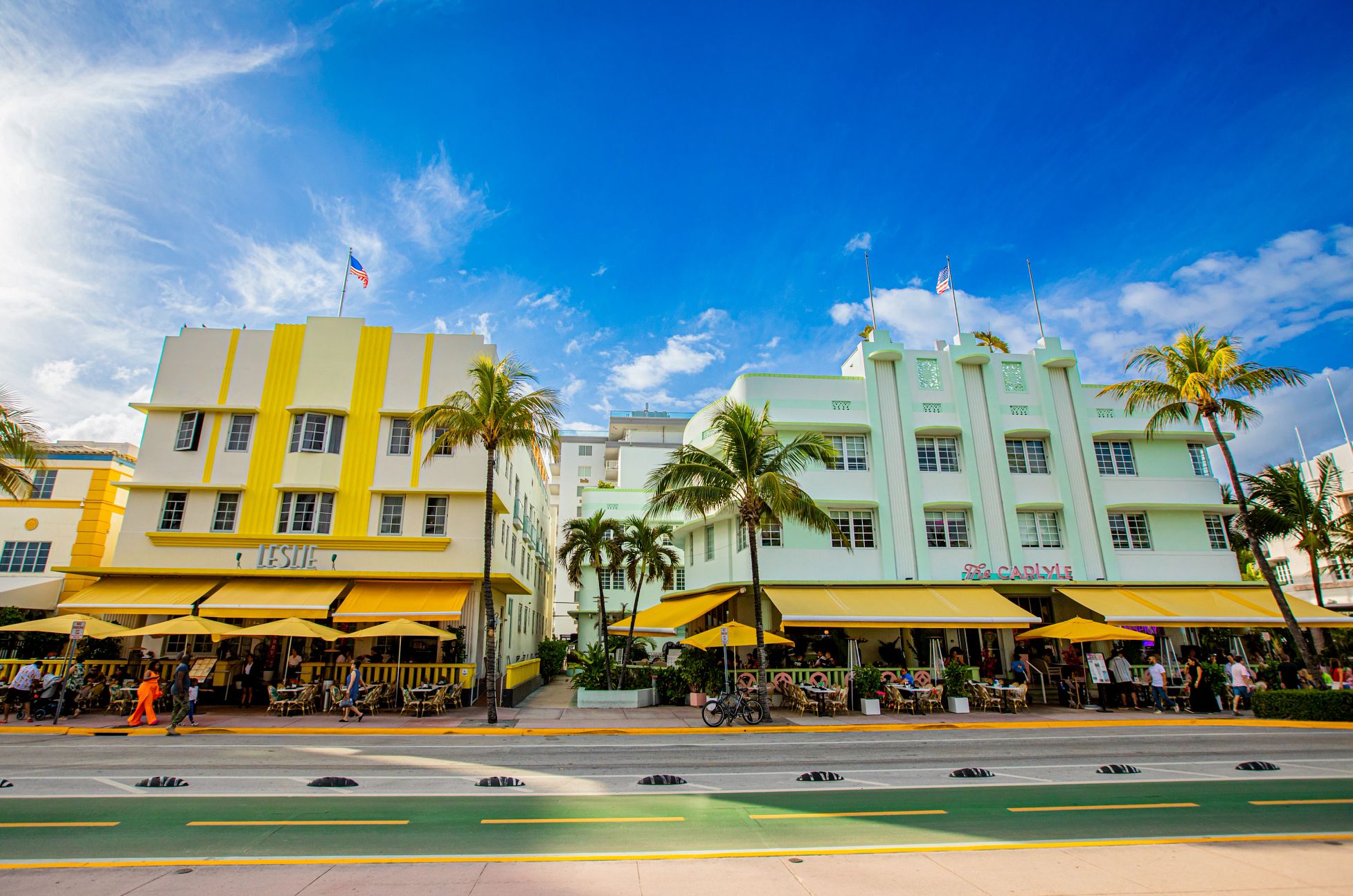 Visit These Cities to See the Art Deco Aesthetic colorful art deco buildings in miami beach's art deco historic district