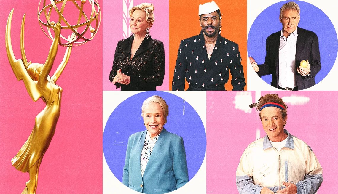 Actors Over 50 Nominated for 24 Emmys a collage of actors who received emmy nominations