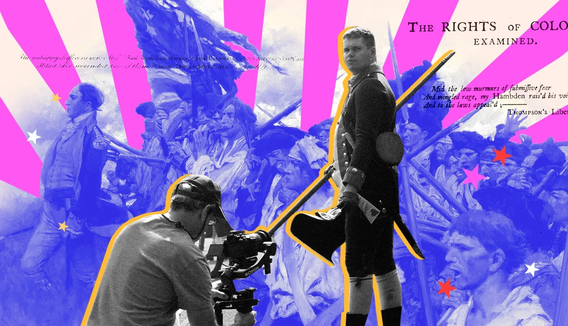 a reenactor of the american revolution