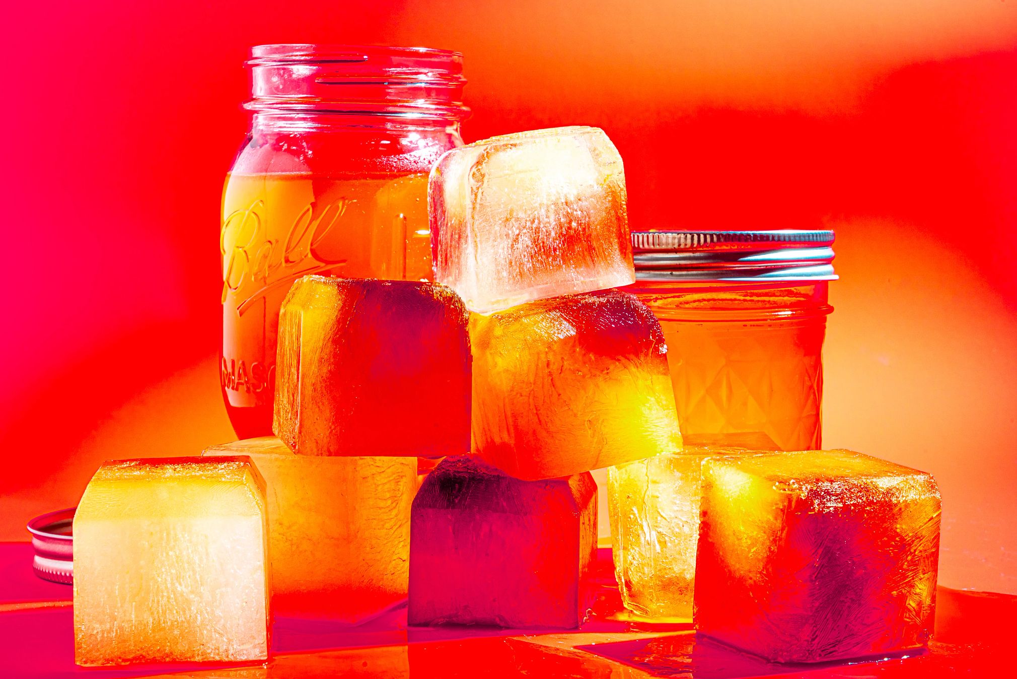 try freezing stock in a mason jar cubes of frozen stock