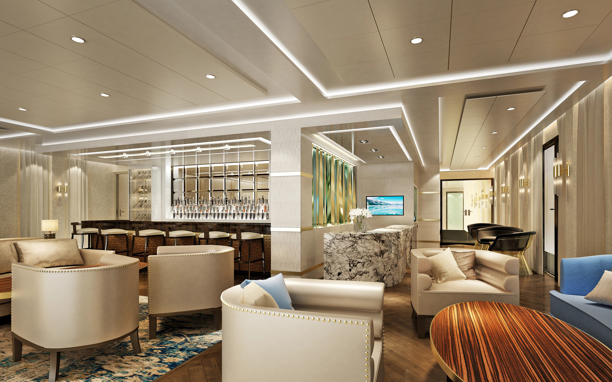 The Haven lounge on Norwegian’s Encore