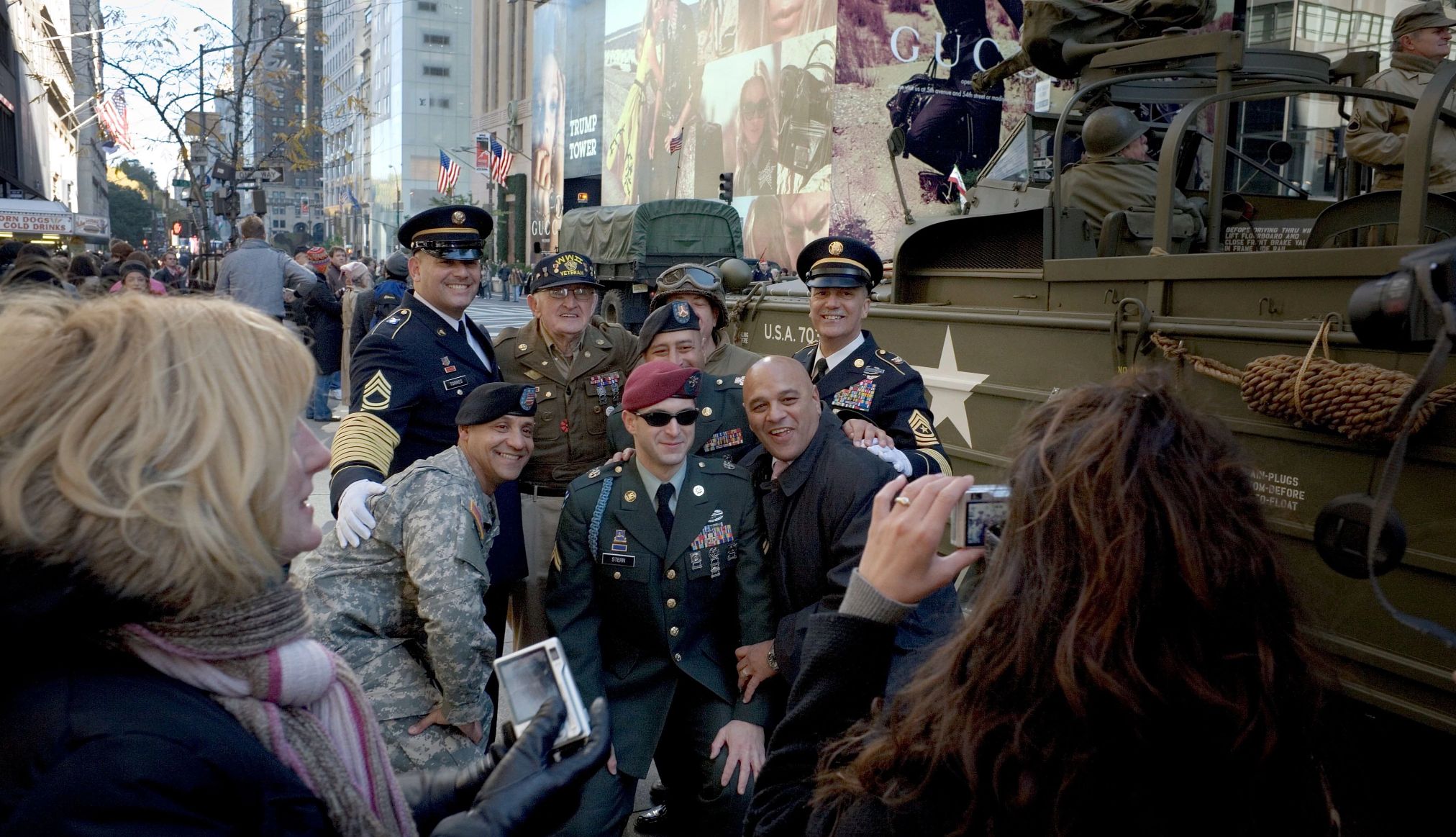 Veterans Day facts a group of veterans at the veterans day parade in new york city