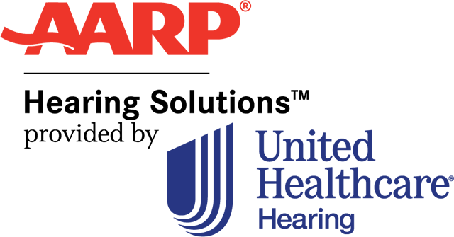 AARP Hearing Solutions by UnitedHealthcare  Hearing AARP Hearing Solutions provided by United Healthcare Hearing logo