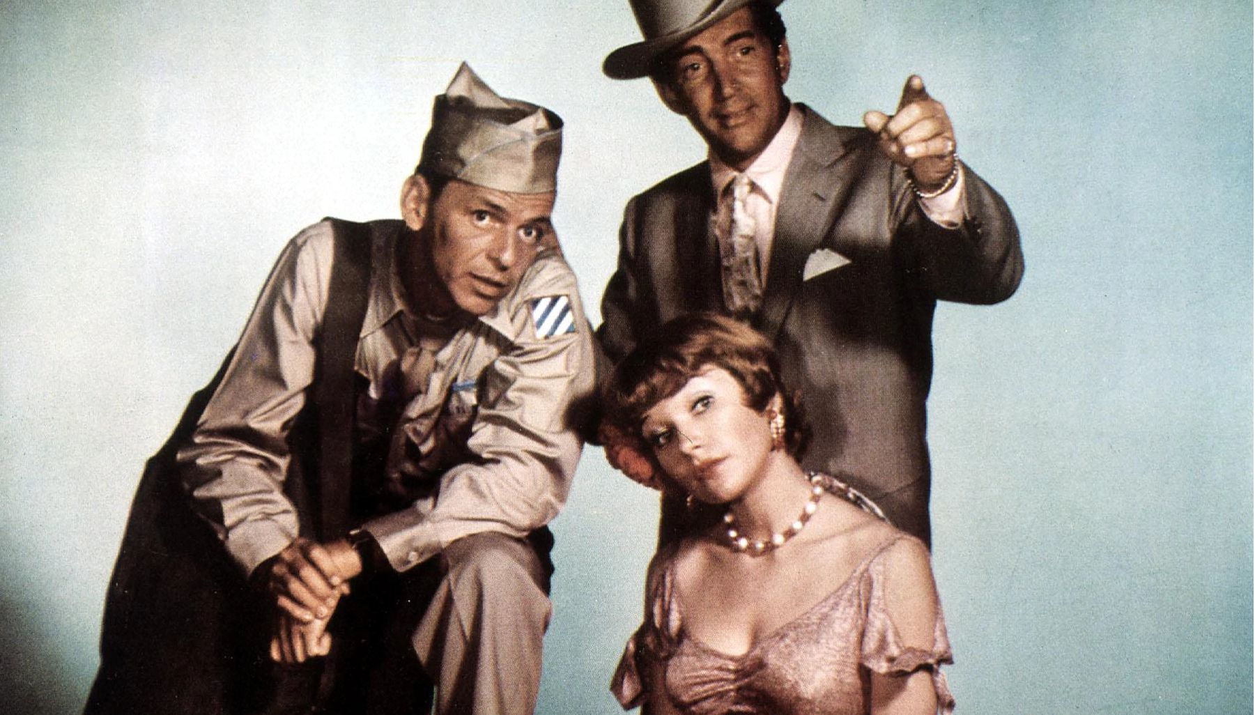 Frank Sinatra, Dean Martin and Shirley MacLaine in the film Some Came Running