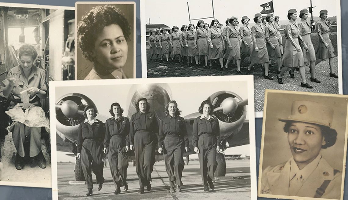 Mujeres que sirvieron en la Segunda Guerra Mundial en exhibición en el Museo Nacional de la Segunda Guerra Mundial.