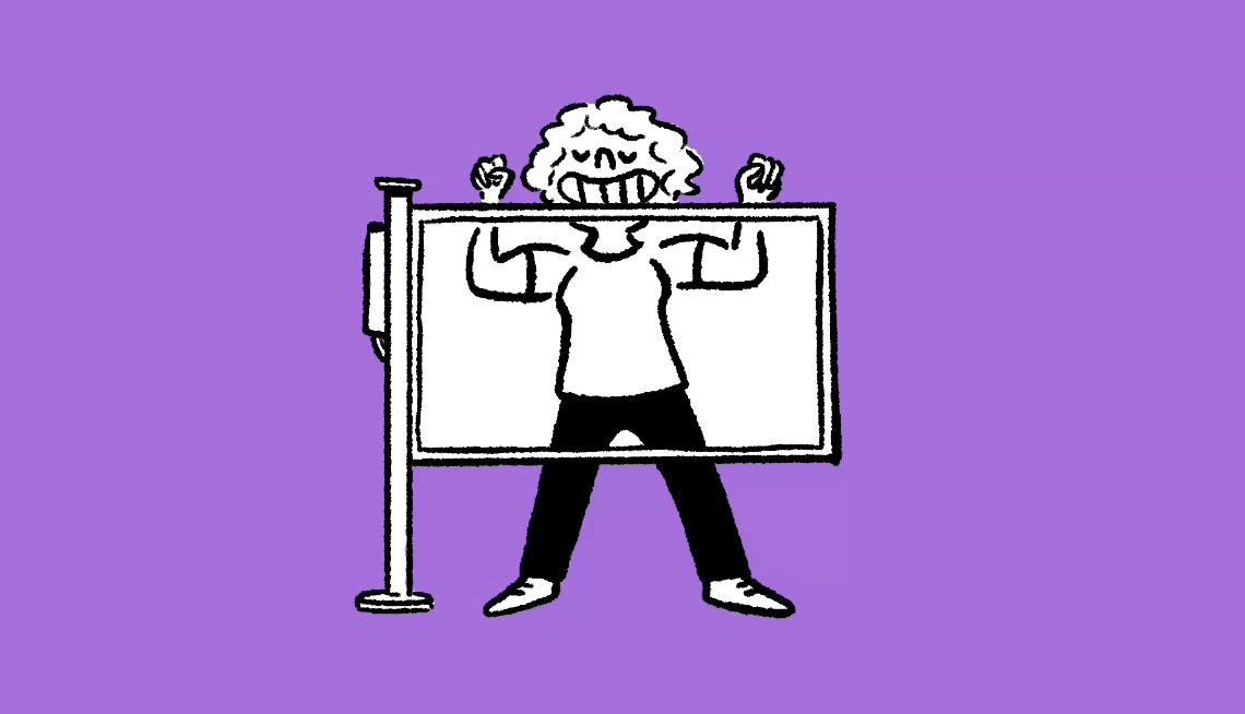 Tips For Healthy Bones gif of a person being x-rayed