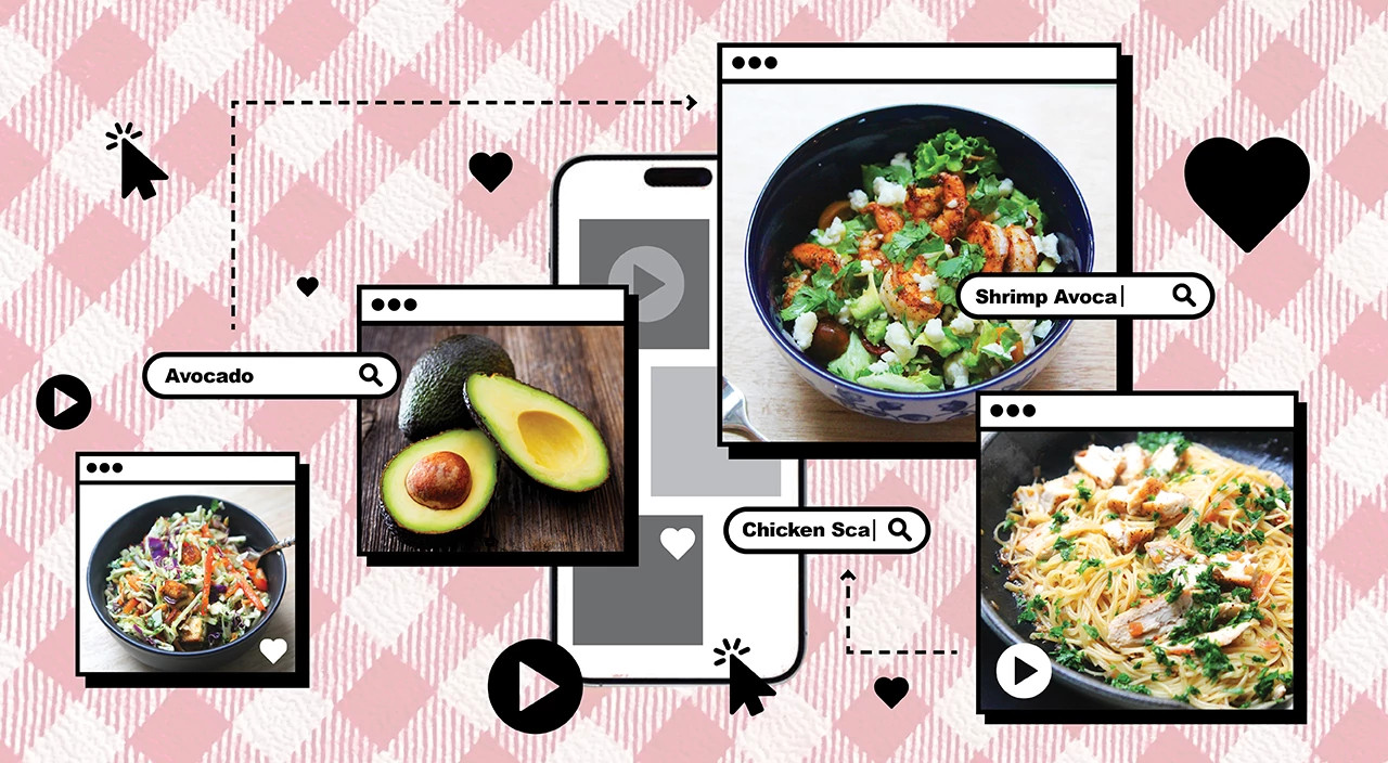 photo collage of recipes for solo women, recipes for 1