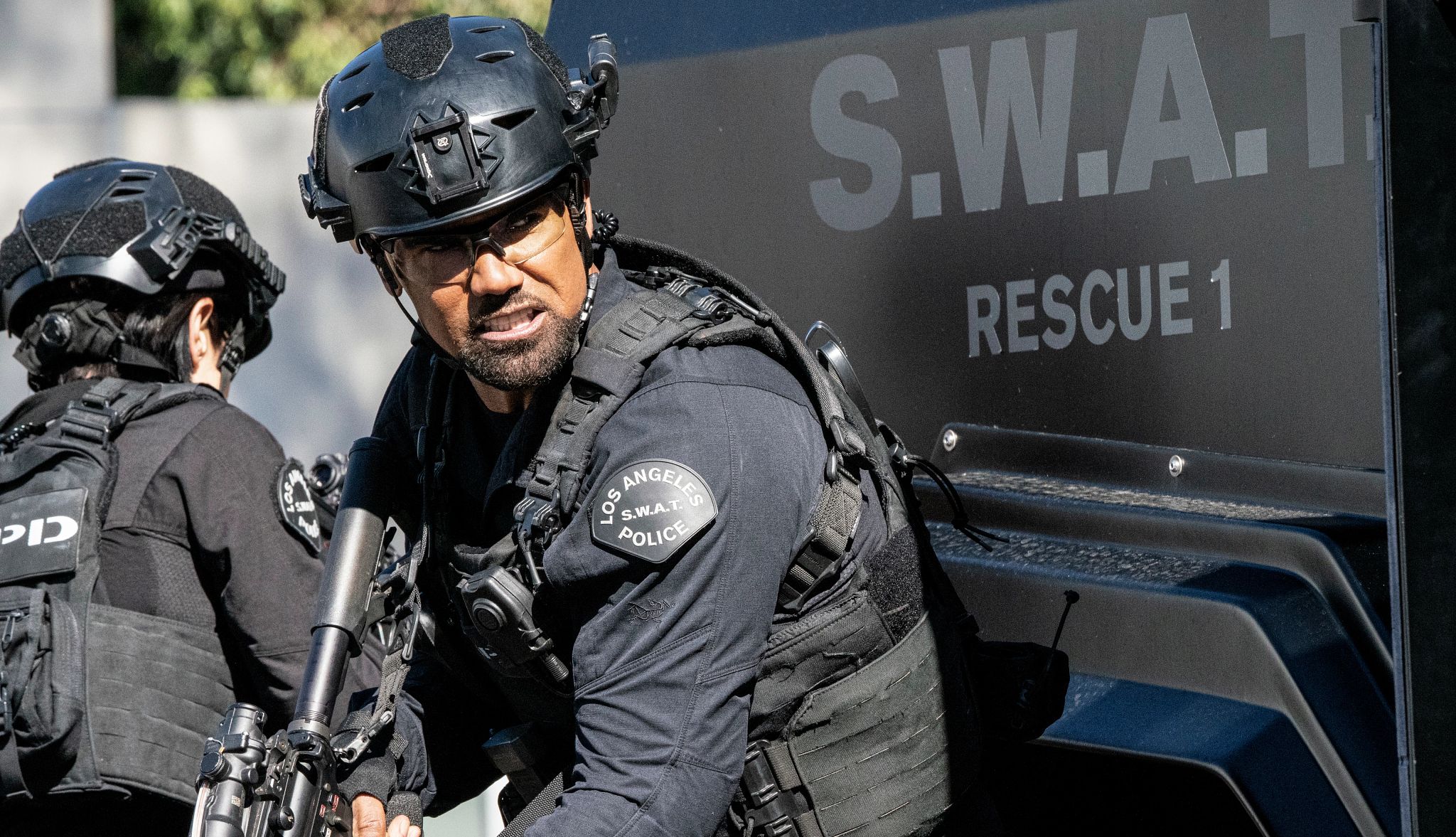 Shemar Moore stars as Sergeant II Daniel "Hondo" Harrelson on S.W.A.T. Shemar Moore stars as Sergeant II Daniel "Hondo" Harrelson on S.W.A.T.