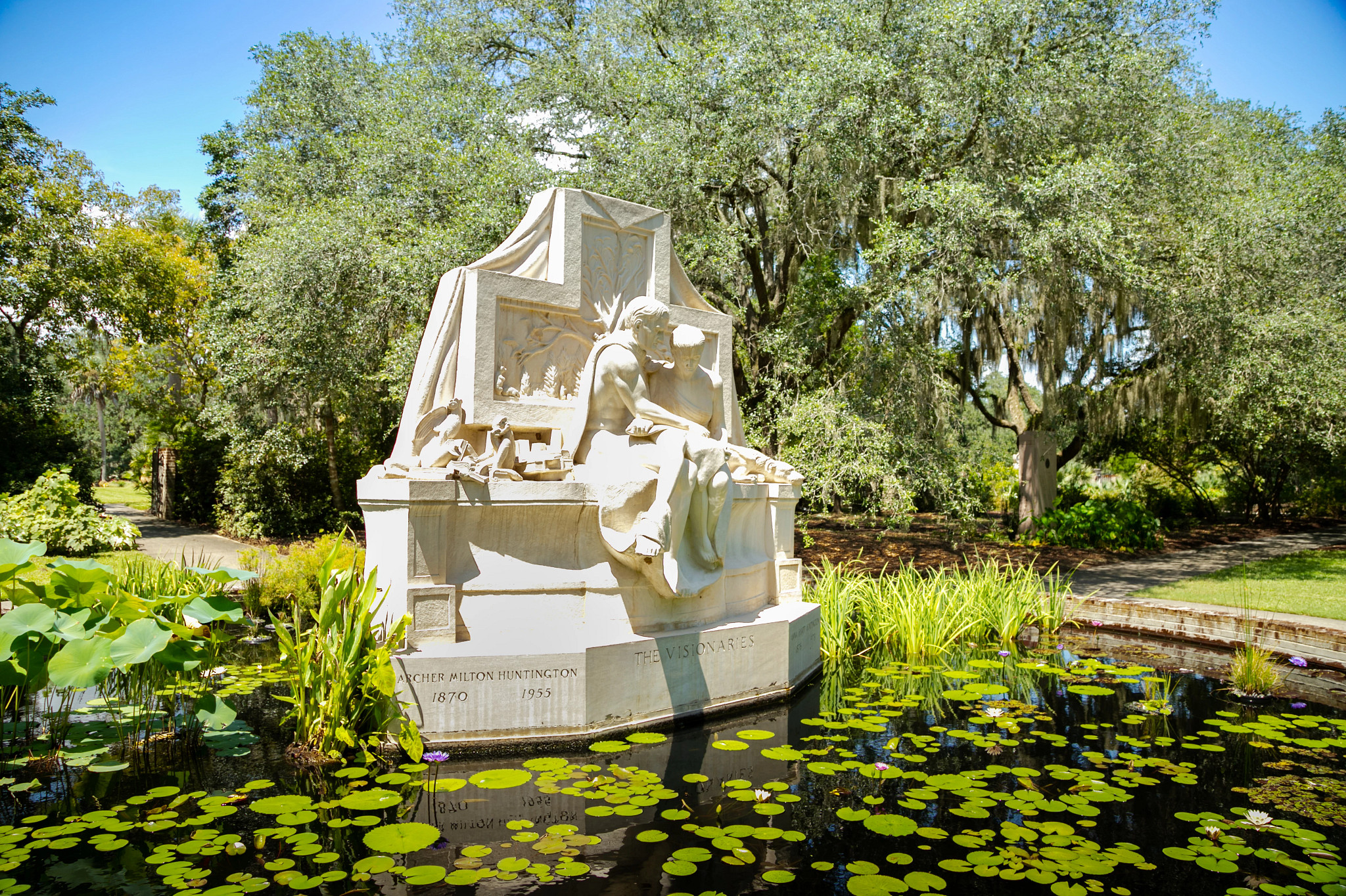 status at a sculpture garden