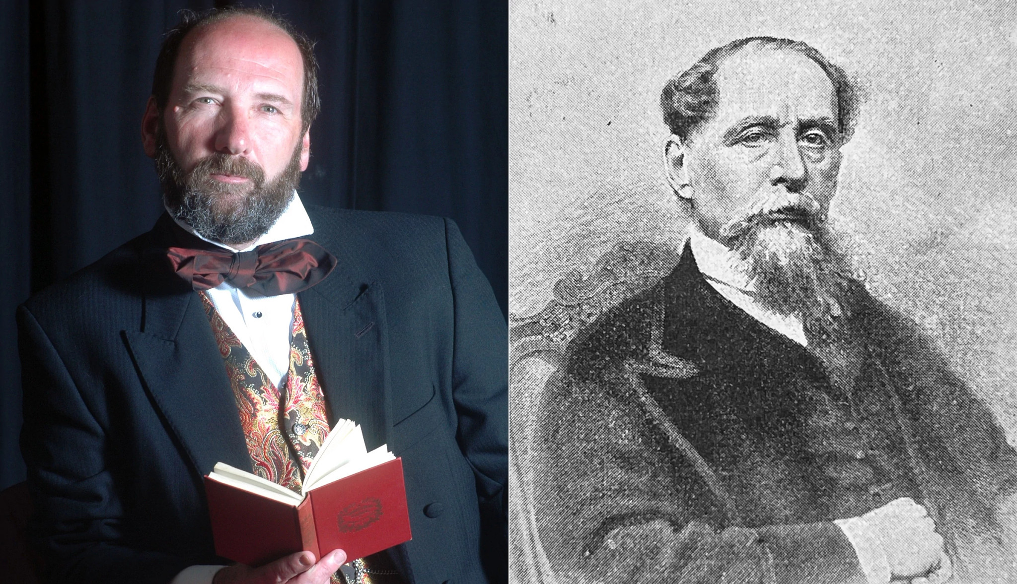 left: Gerald Charles Dickens; right: Charles Dickens