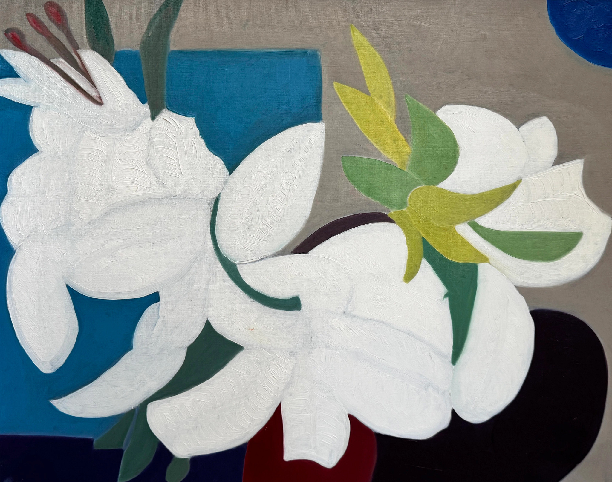 A painting by Ben Feldshuh from 2010 titled "Marriage Dinner"