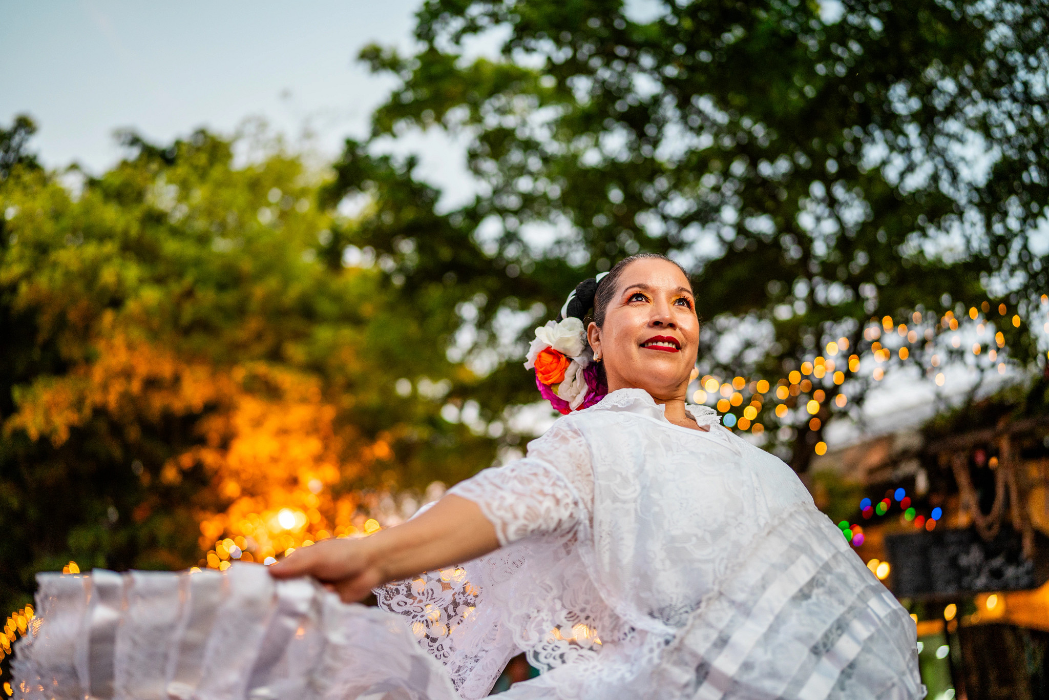 People dancing with joy and energy