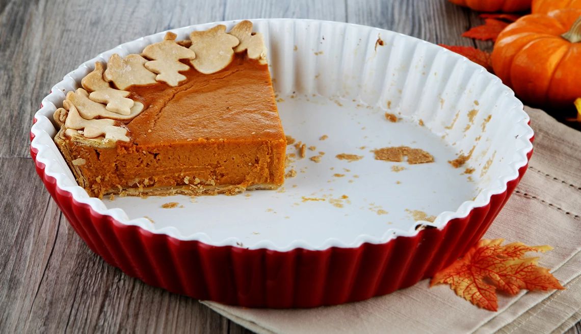 Safely Store and Use Holiday Leftovers pumpkin pie