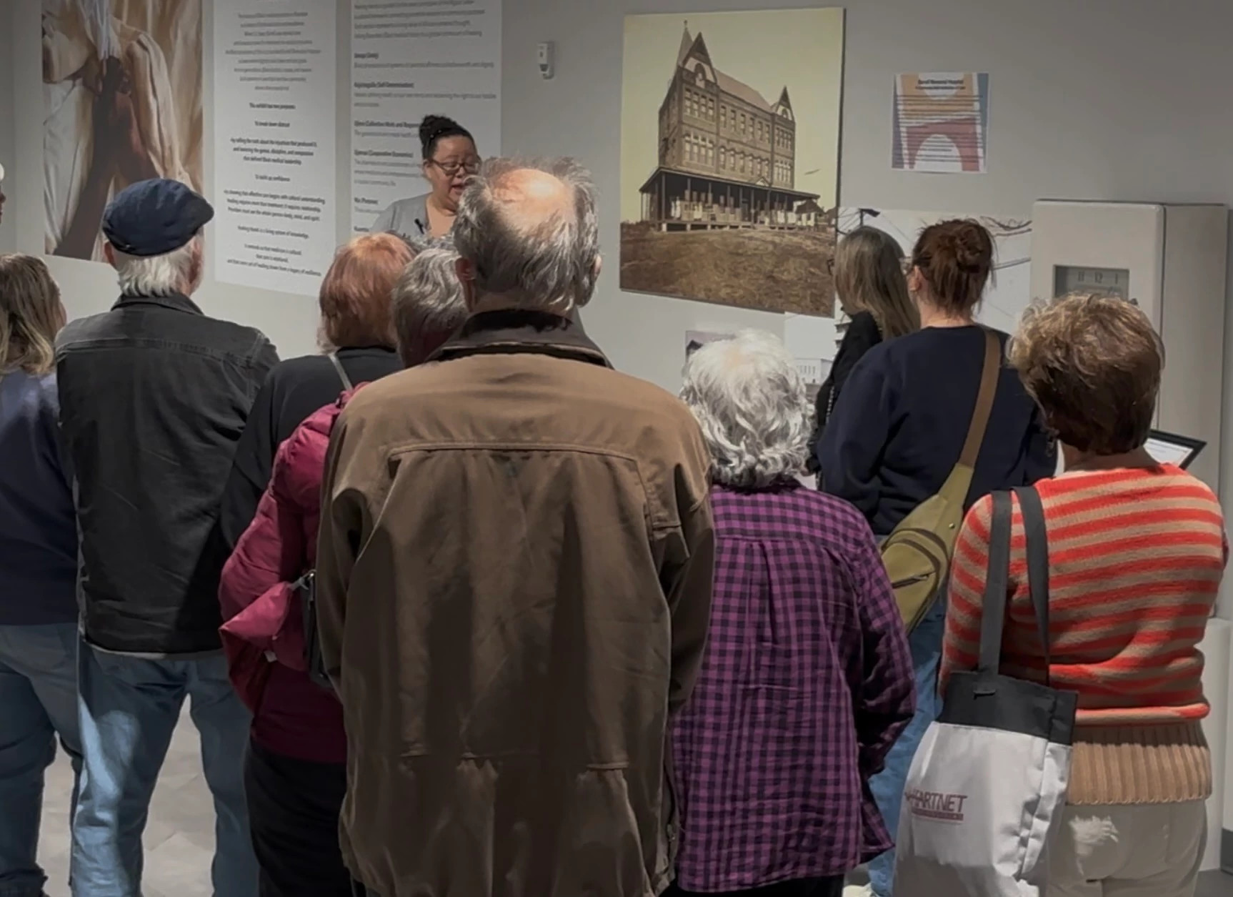 a group tour at the harrison museum