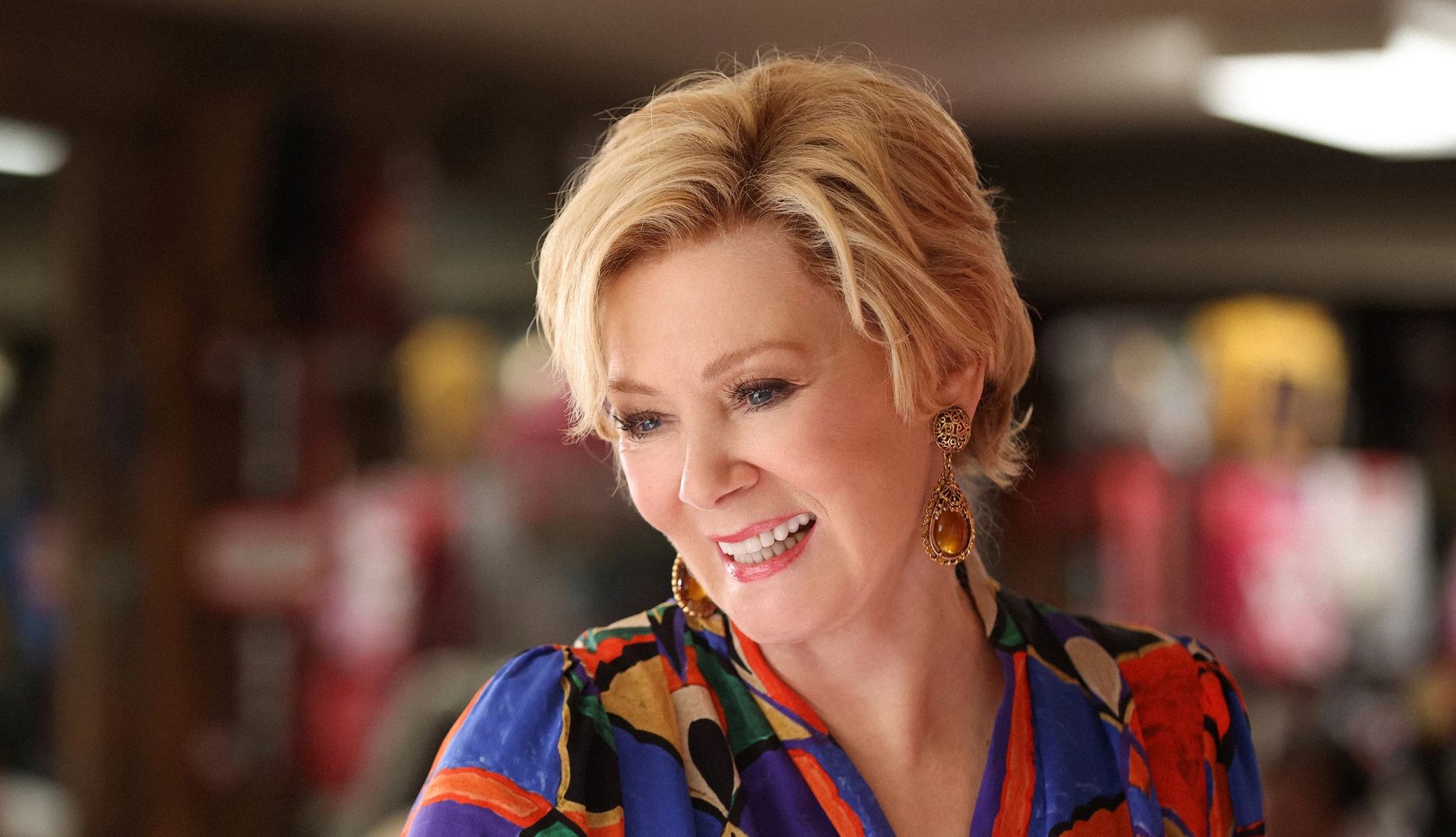 Jean Smart smiling in a scene from the Max series Hacks