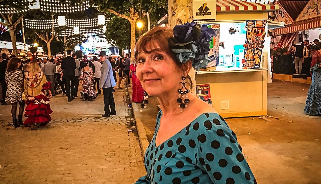 Karen McCann karen mccann at a fiesta in seville