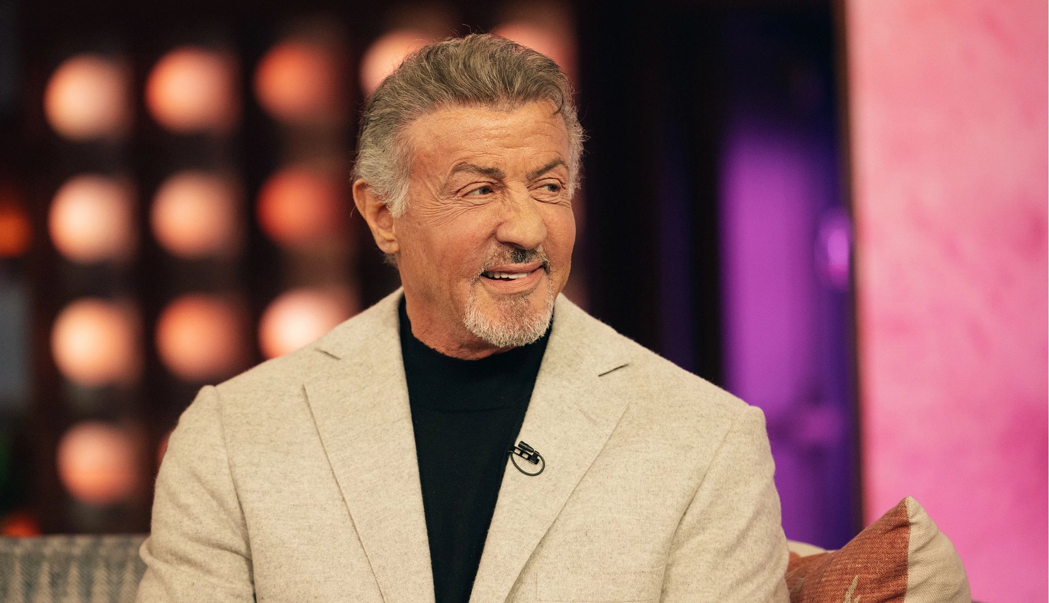 Trump Names Kennedy Center Honorees sylvester stallone smiling during an interview