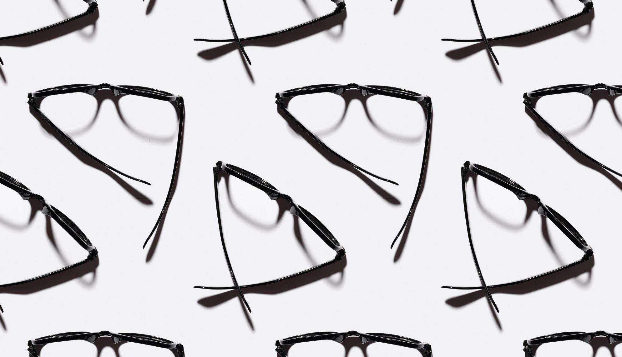 Fine-Tune Your Habits  Black eyeglasses scattered