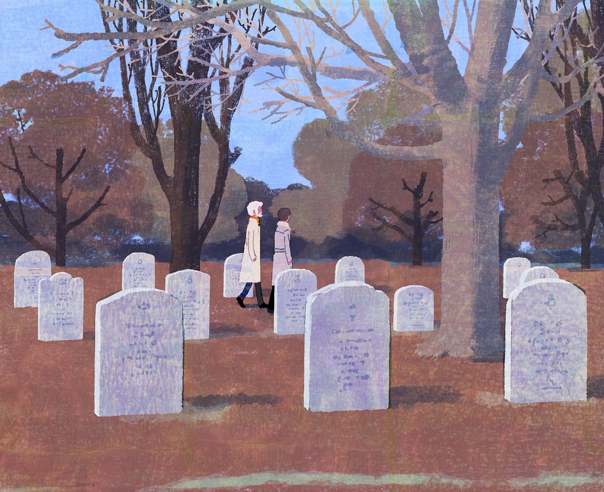 A Father-Son Trip of a Lifetime a cemetery