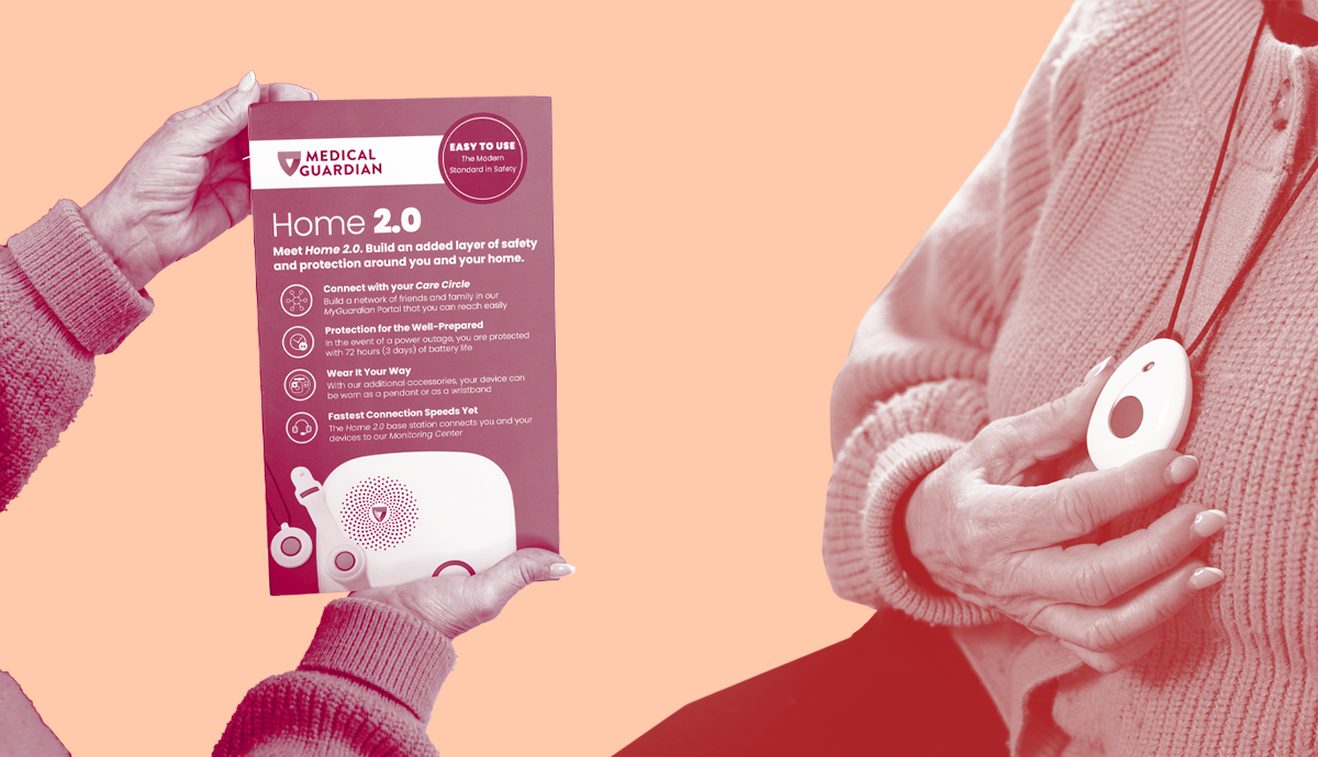 The Medical Guardian MGMove alongside packaging
