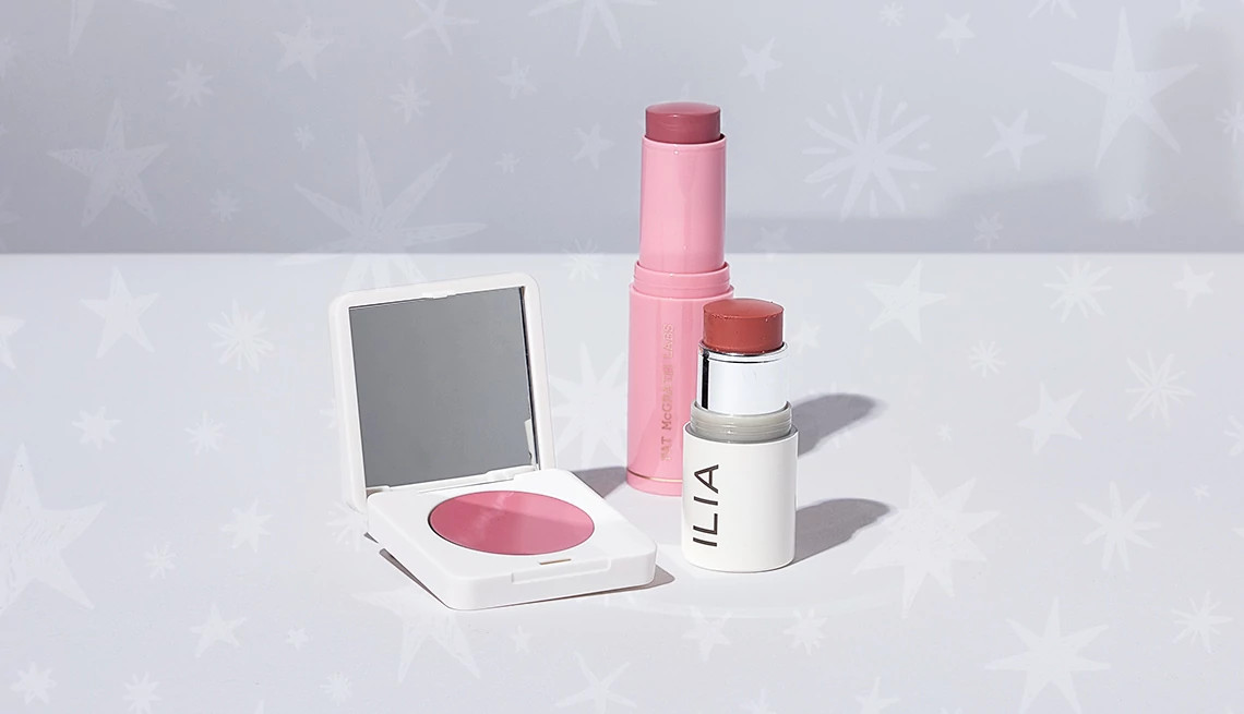 a collection of creme blush products