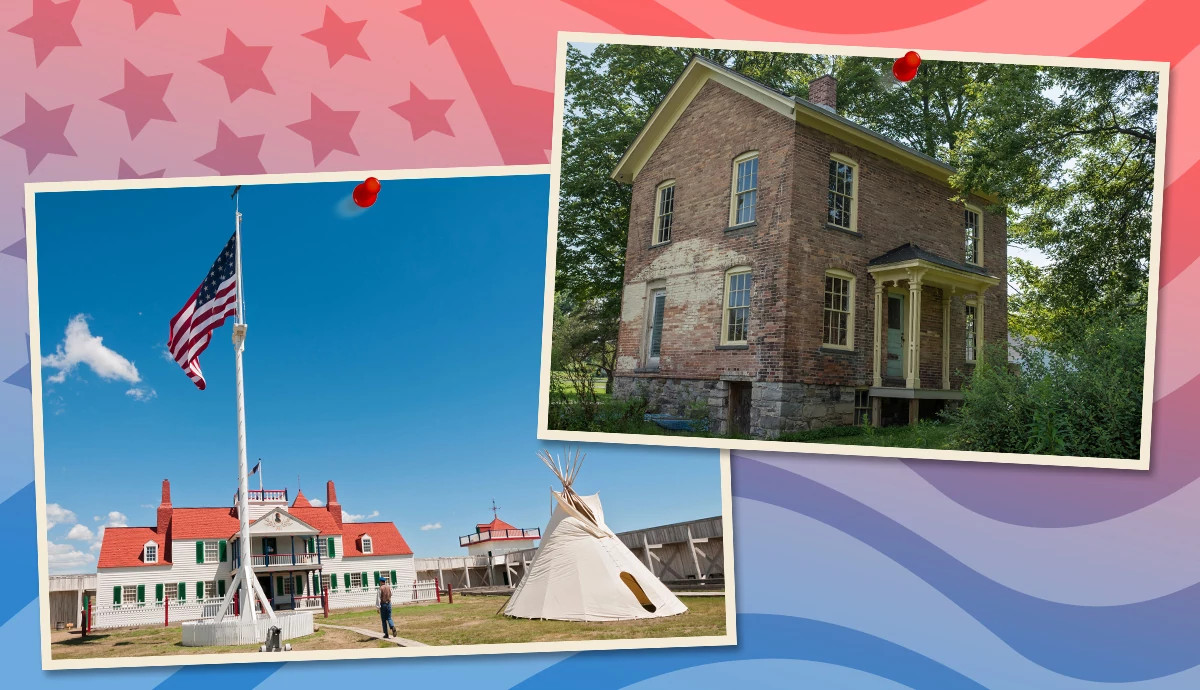 outdoor locations in North Dakota and New York