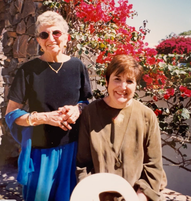 Tale of Two Grandmothers David Hochman's Grandma Ruth and his mother, Judy, are pictured at his 1999 wedding in California.