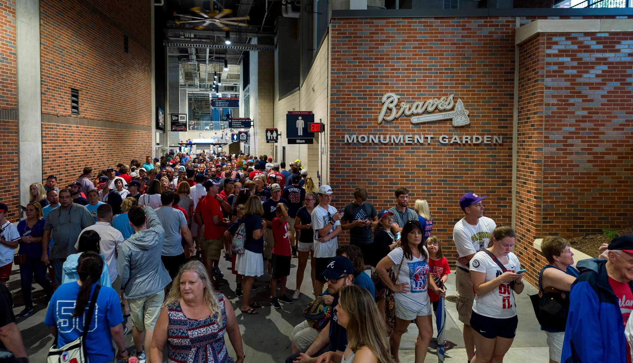The Atlanta Braves play at Truist Park fans at an Atlanta Braves game