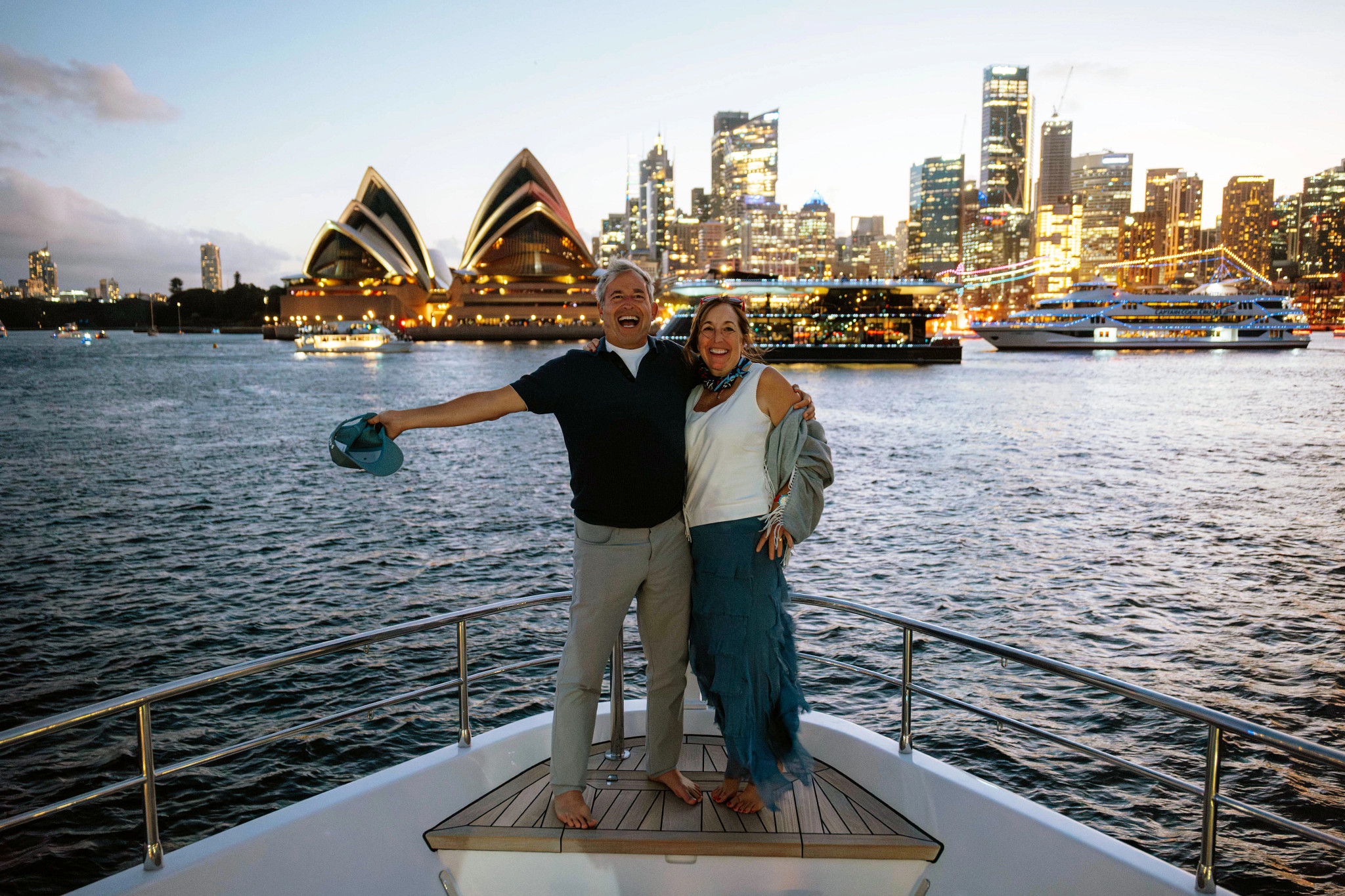 a photo shows Mark Rothschild and his wife in Sydney for Australia Day on January 26, 2026