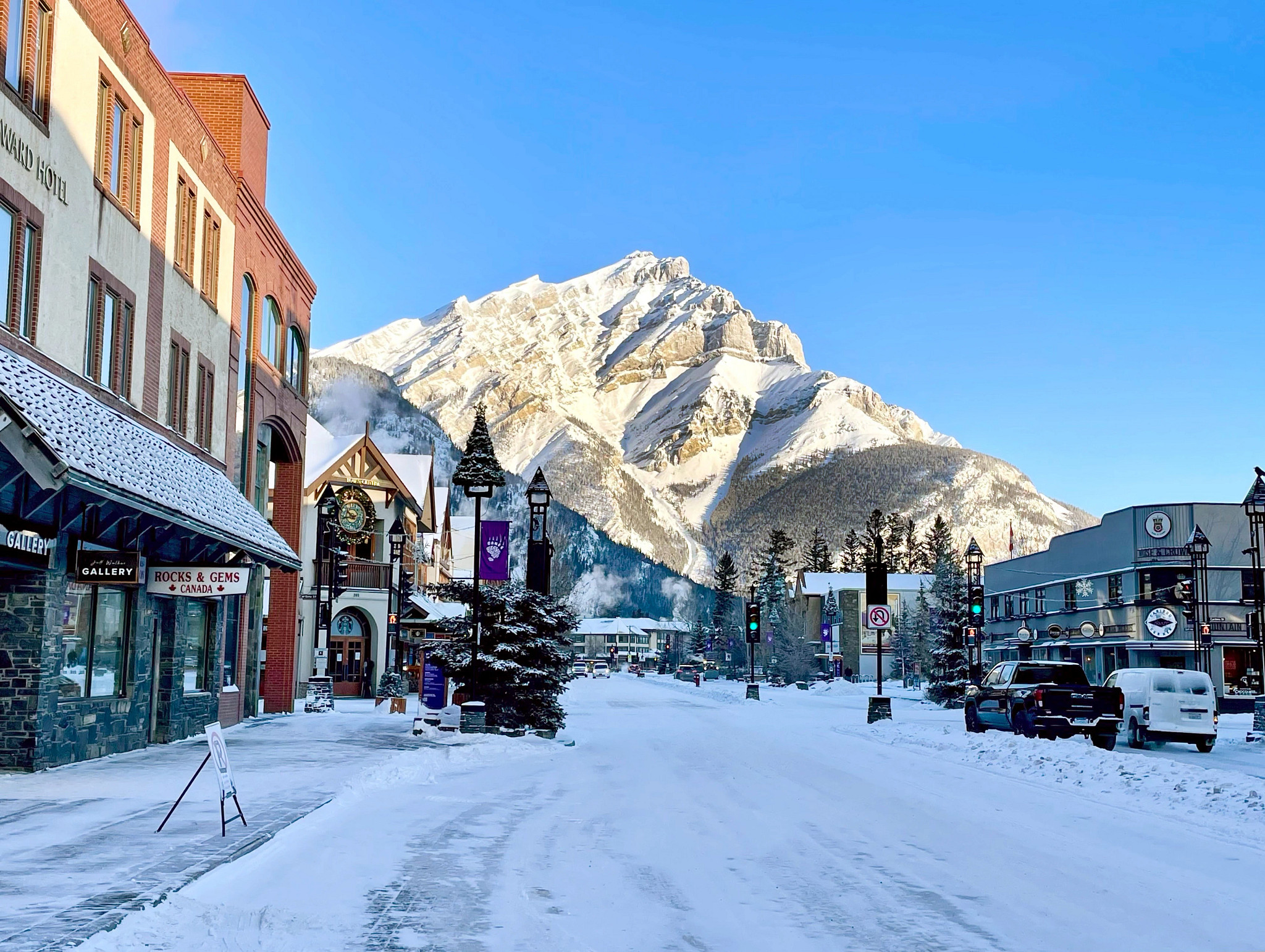 The town of Banff, Alberta Canada