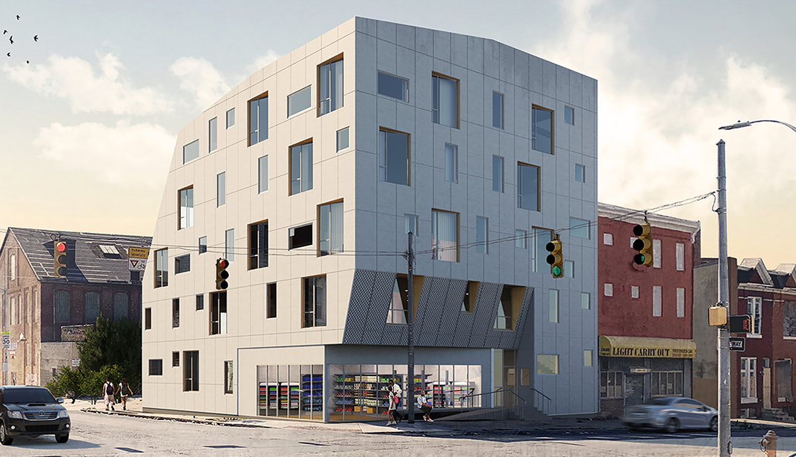 el exterior de la vivienda de Carehaus