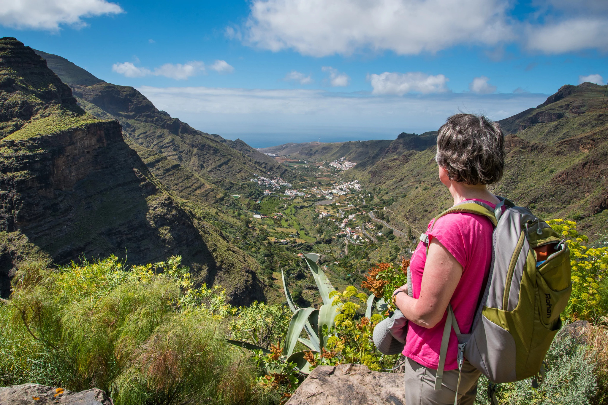 people on a self guided tour