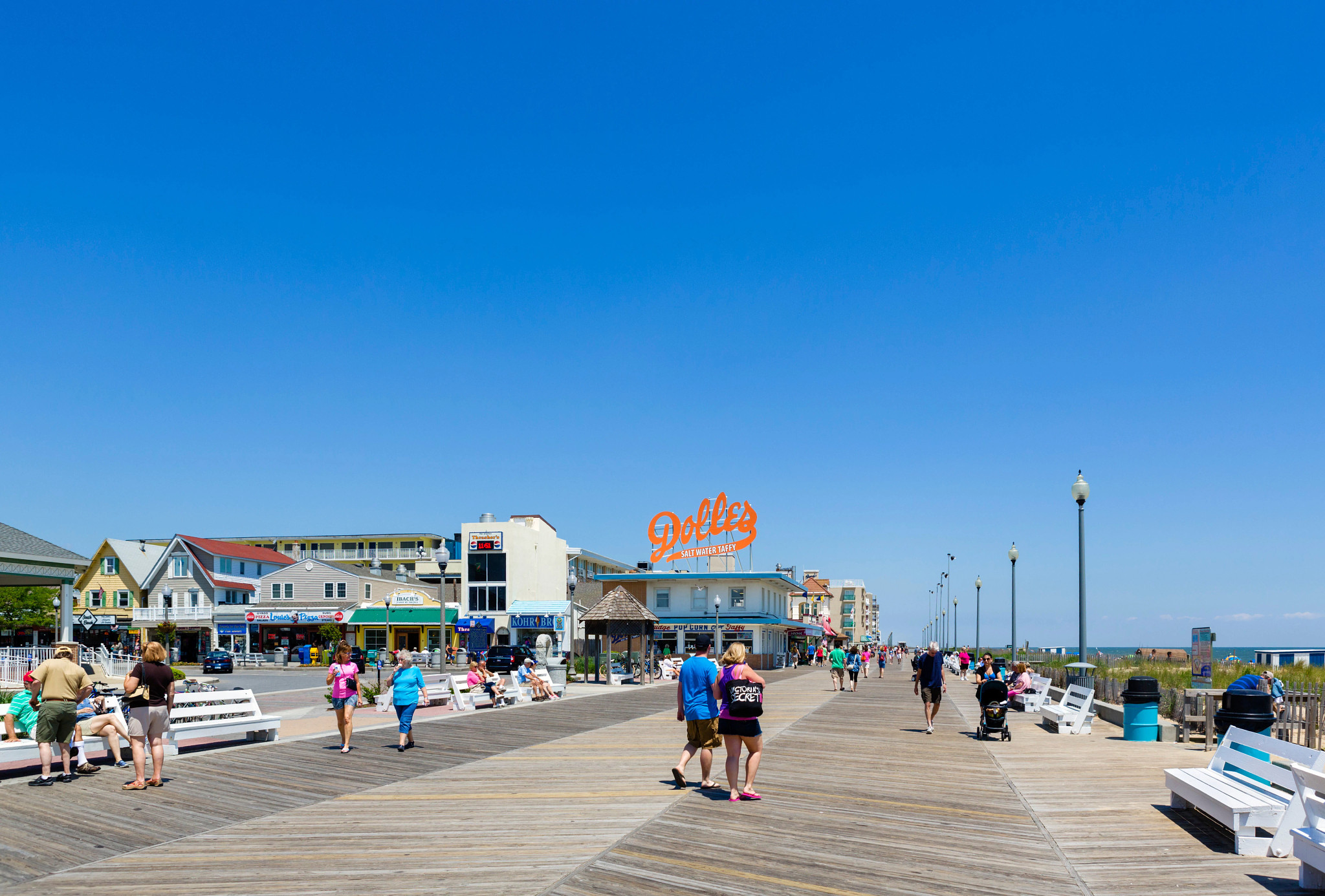 The boardwalk at Rehoboth Beach, Sussex County, Delaware