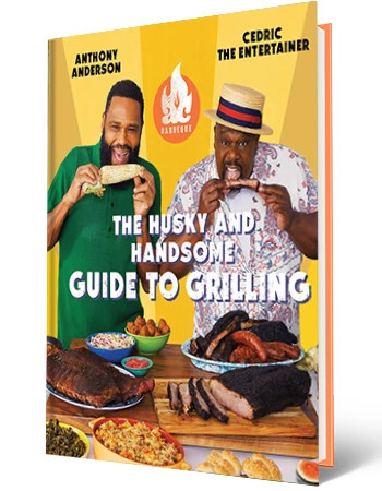 Anthony Anderson and cedric the entetainer’s Barbeque cookbook is shown in a photo