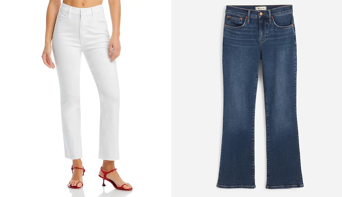 jeans in appropriate lengths