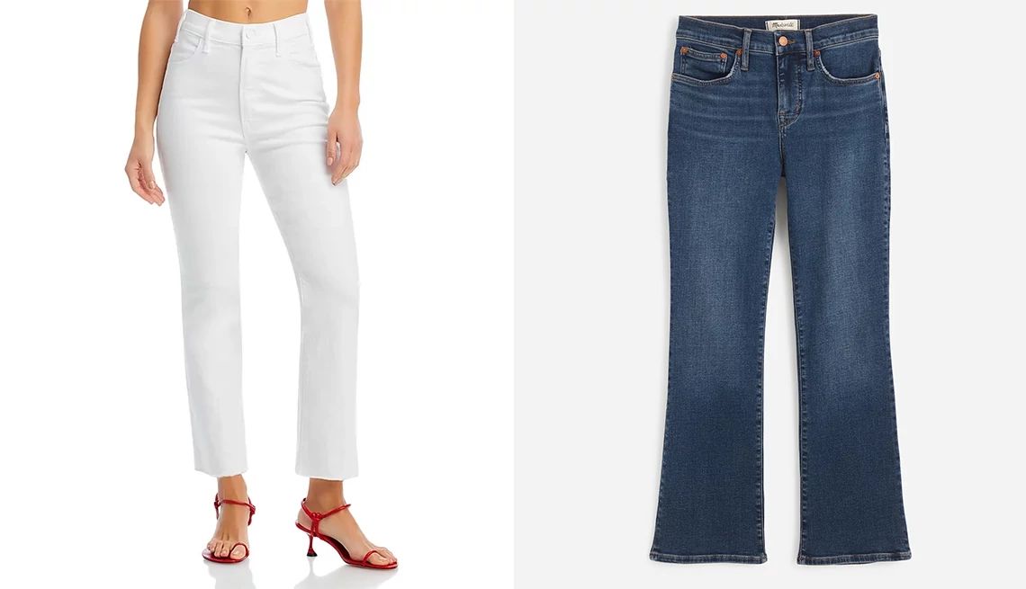 Jeans Style Guide for Women Over 50 jeans in appropriate lengths
