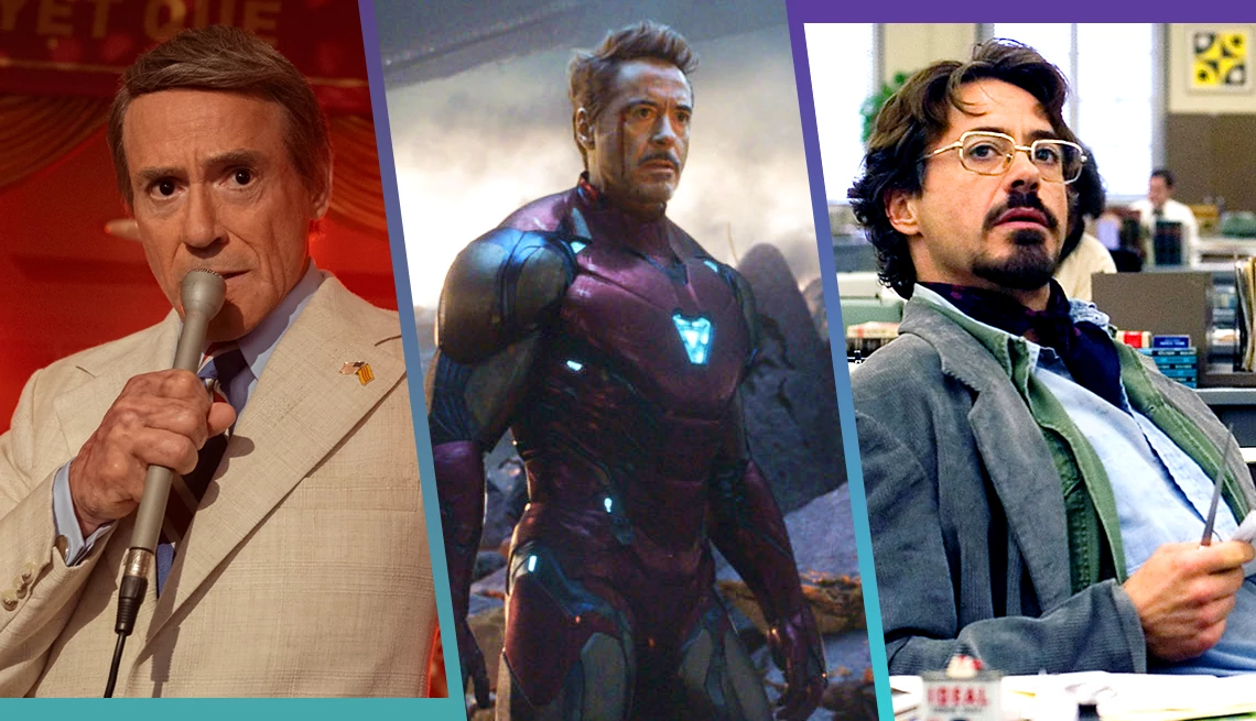 Actor Robert Downey Junior in The Sympathizer, Avengers Endgame and Zodiac Robert Downey Jr. in HBO series The Sympathizer, in his Iron Man suit in the film "Avengers: Endgame" and in the film Zodiac
