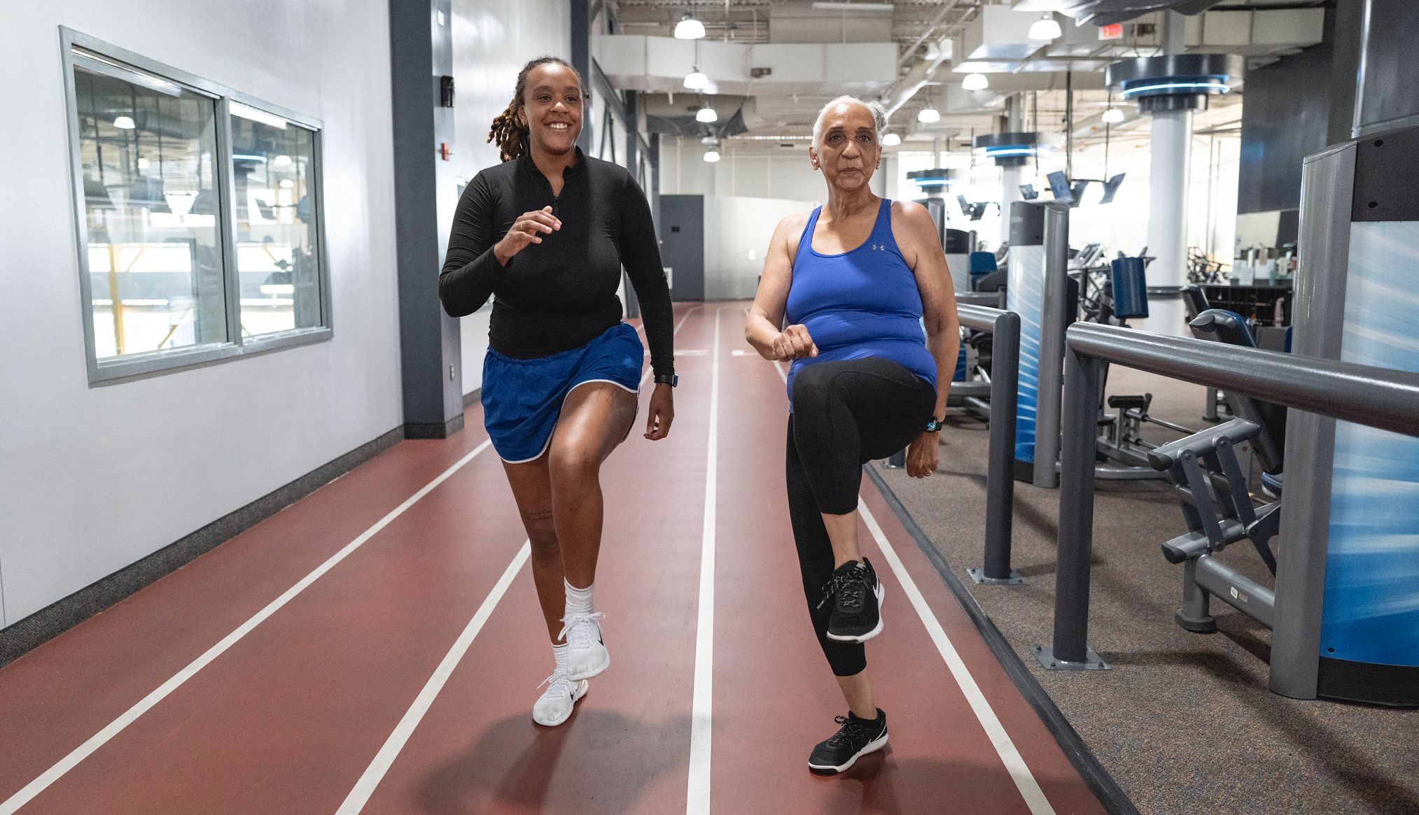 seven stroke survivor joyce sampson joyce sampson works out with a partner