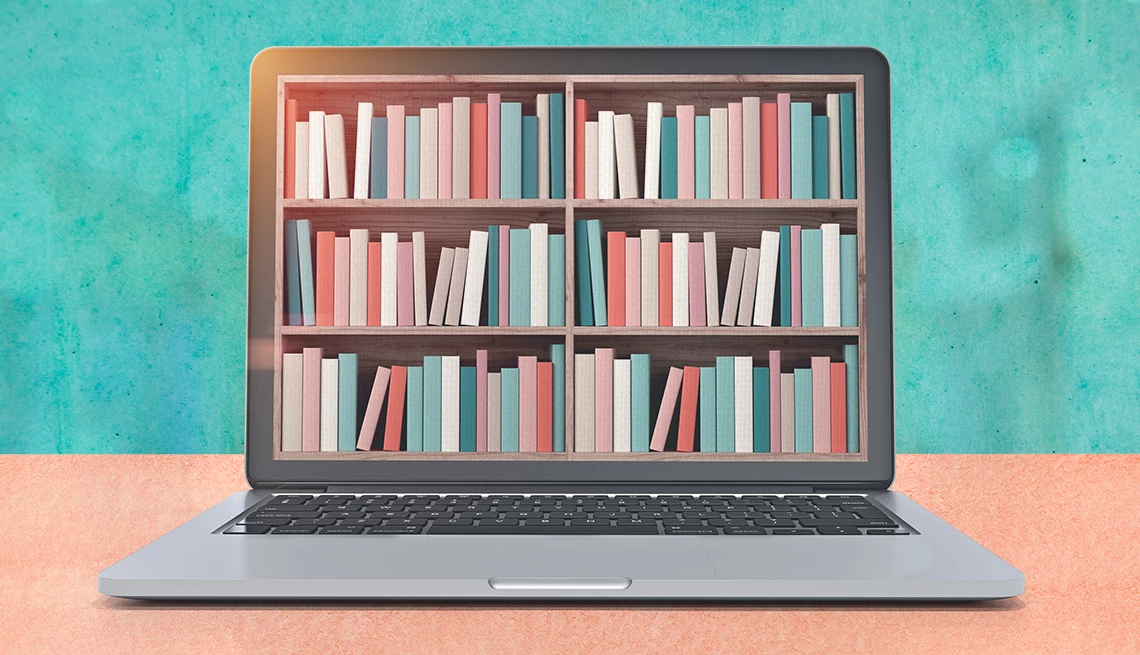 ways to get free e-book and audiobook downloads books on a laptop screen