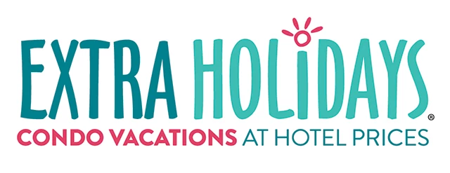 Extra Holidays Wyndham Extra Holidays Logo, green, red and blue letters