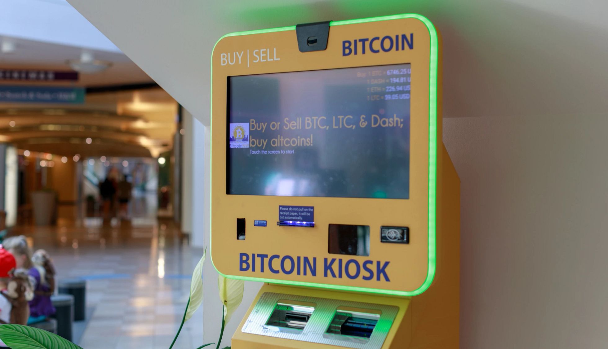 bitcoin a t m in a shopping mall