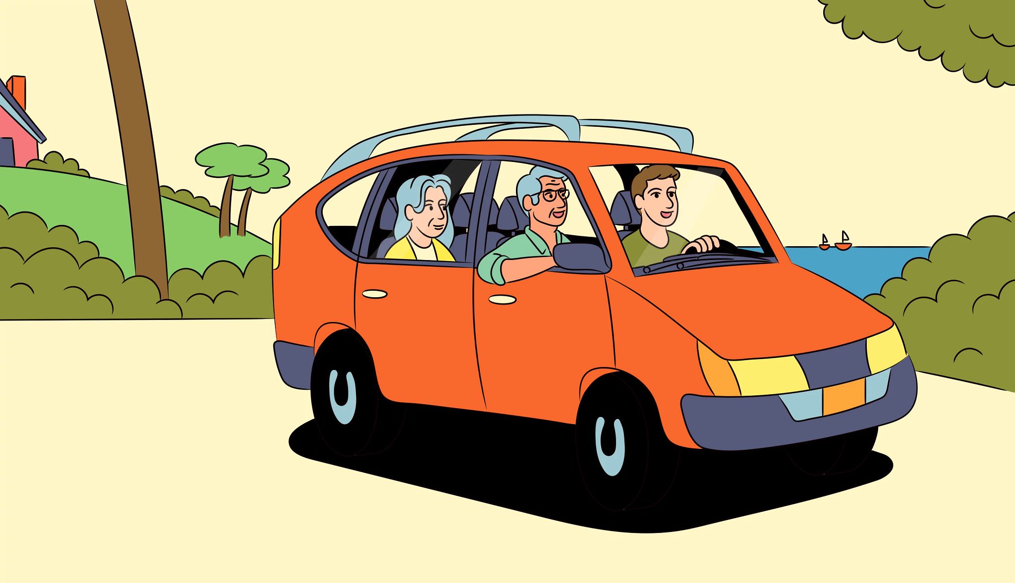 Ways for Caregivers to Encourage Socialization people driving in a car